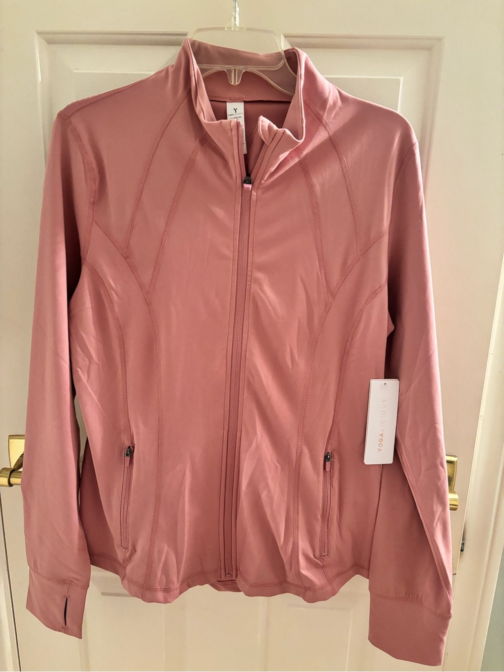Yogalicious Pink Plum Zip-Up Active Jacket